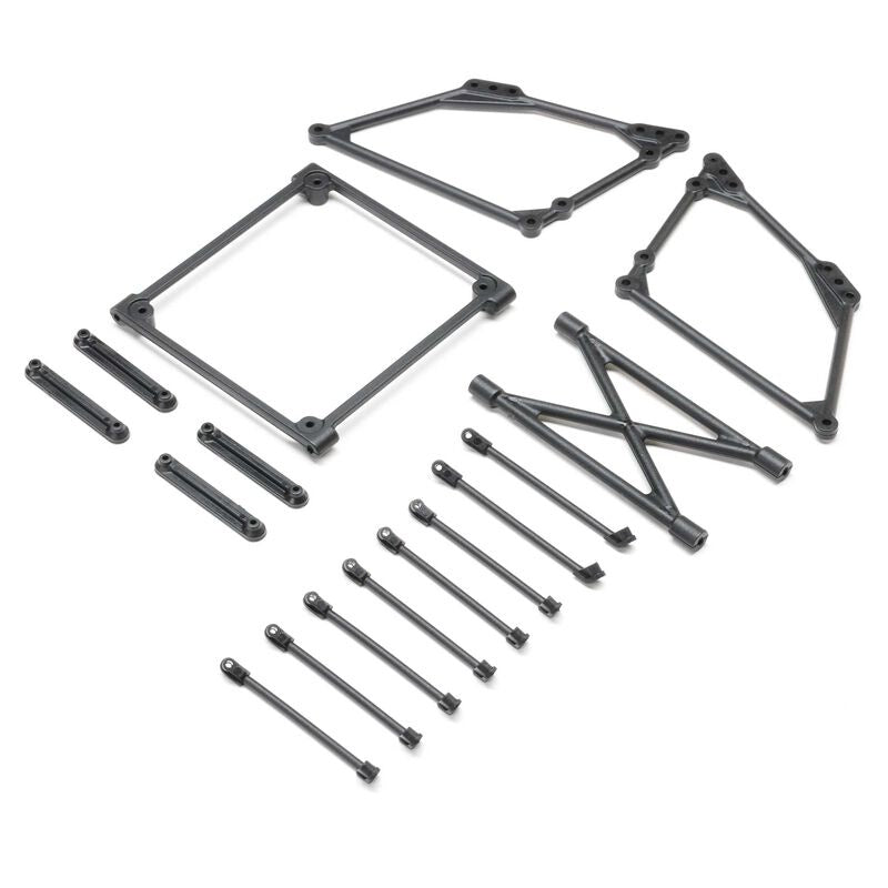 Losi LOS-2428 Top Wing Mount Set, Black: 22S Sprint