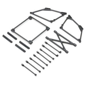 Losi LOS-2428 Top Wing Mount Set, Black: 22S Sprint