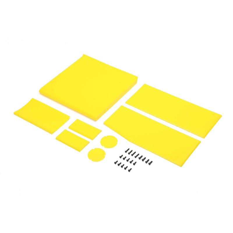 Losi LOS-2855 Wing Panel Set, Yellow: 22S Sprint