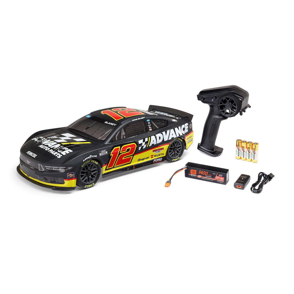 Losi LOS1122512 1/12 NASCAR Ryan Blaney No.12 Advance Auto 2025 Mustang 2S AWD