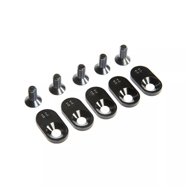 Losi 252107 5ive-T 2.0 22T Engine Mounts Inserts (Black) (5)