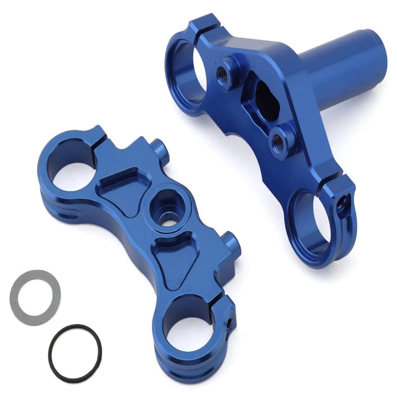 Losi LOS364003 Promoto-MX Aluminum Triple Clamp Set (Blue)