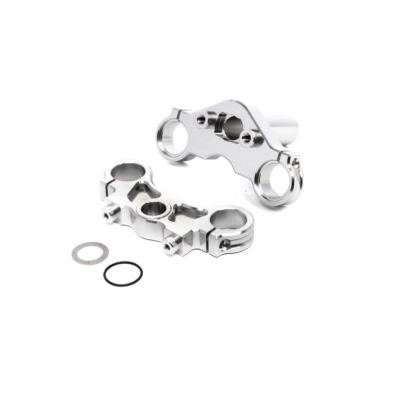 Losi LOS364006 Promoto-MX Motorcycle Silver Alloy Triple Clamp Set PM-MX