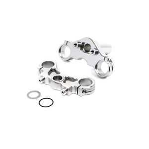Losi LOS364006 Promoto-MX Motorcycle Silver Alloy Triple Clamp Set PM-MX