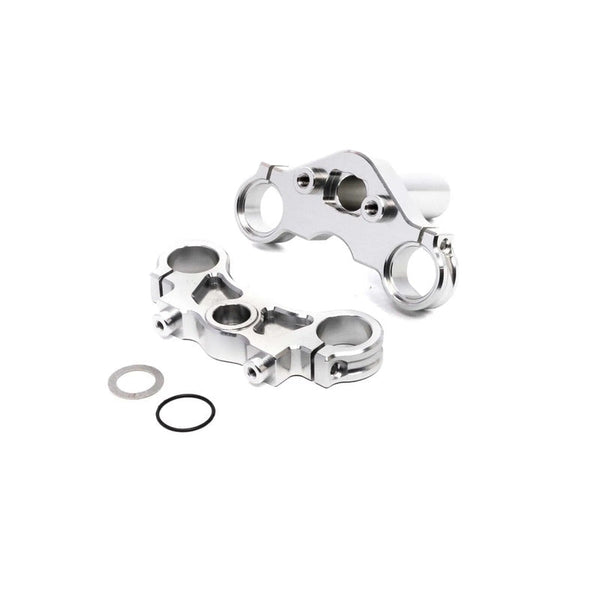 Losi LOS364006 Promoto-MX Motorcycle Silver Alloy Triple Clamp Set PM-MX