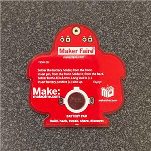 Maker Shed Makey Robot - Learn to Solder Skill Badge - Single — Kit