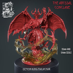Demon King Malachar – The Abyssal Conclave Miniature – 35mm & 54mm Scale