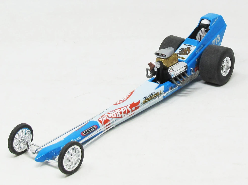 Atlantis Models 1/24 Tom Mongoose McEwen Front Engine Dragster Plastic Model — Plastic model kit