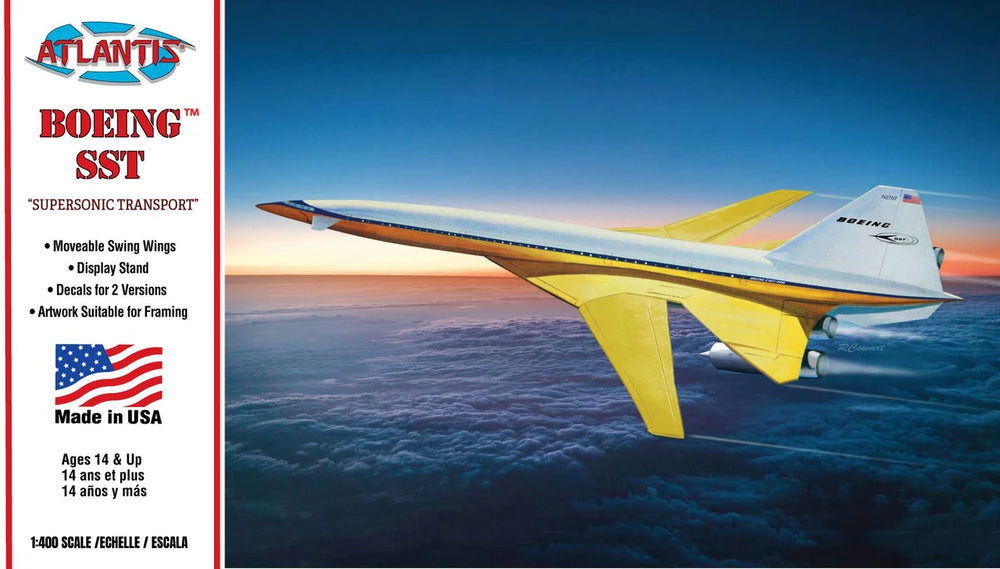 Atlantis Models 1/400 Scale Boeing 2707 Supersonic Transport (SST) Model Kit