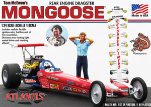 1:24 Tom "Mongoose" McEwen's Rear Engine Dragster with Christmas Tree Starting Light Plastic Model Kit