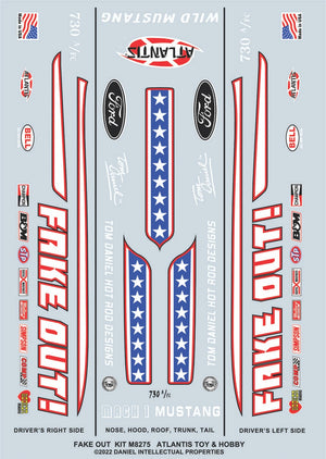 1:32 Tom Daniel - FAKE OUT! Classic Funny Car - A Tom Daniel Stylized Design (Snap Kit)