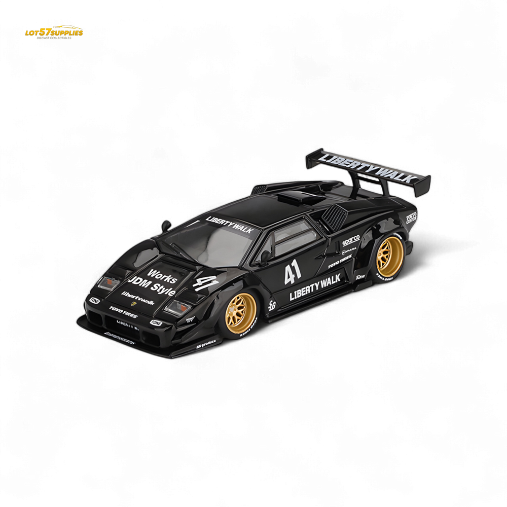 (Pre-Order) Mini GT Lamborghini Countach LB-WORKS - Black 1:64