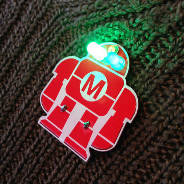 Maker Shed Makey Robot Solder Skill Badges - Pack of 50 — Classroom-Pack