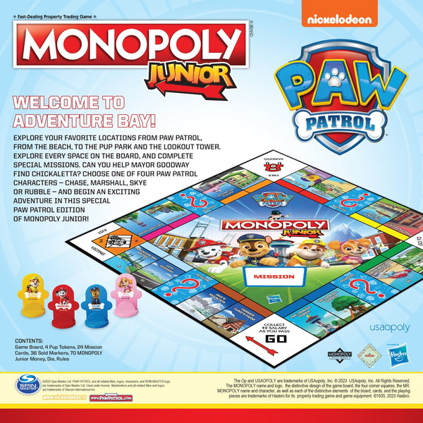 Little Shop of Magic MONOPOLY JR®: PAW Patrol — Board Game