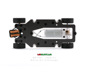 MRSLOTCAR 1960 Chevy Corvette C1 White Kit 1/32 Slot Car MR1501 MRSlot car