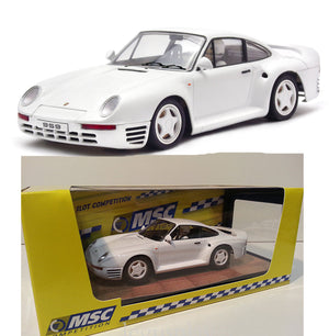 MSC Porsche 959 White 1/32 Slot Car MSC-6032 for Scalextric SCX