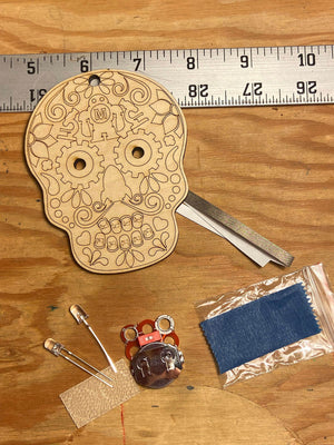 Maker Shed LED Wooden Maker Sugar Skull Kit