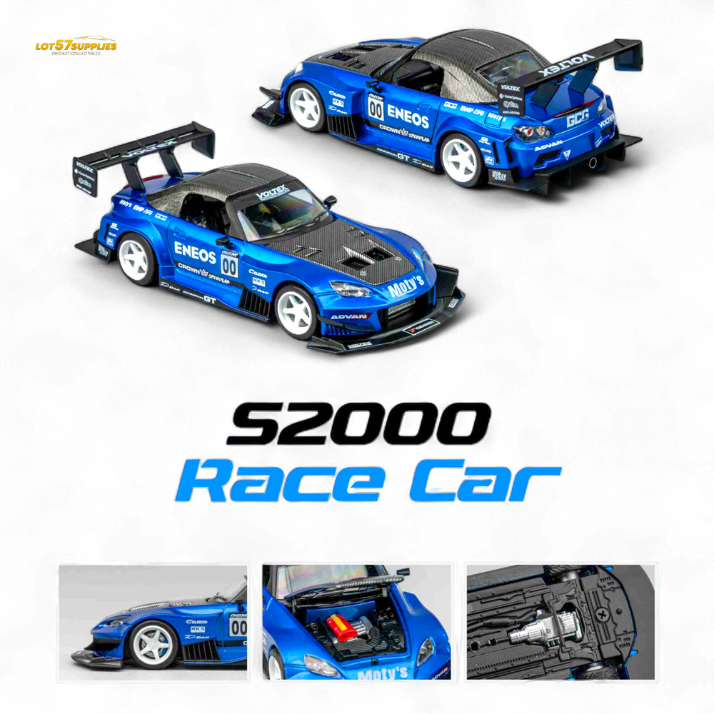 (Pre-Order) MicroTurbo Honda S2000 ENEOS #00 TOP FUEL - Candy Blue 1:64