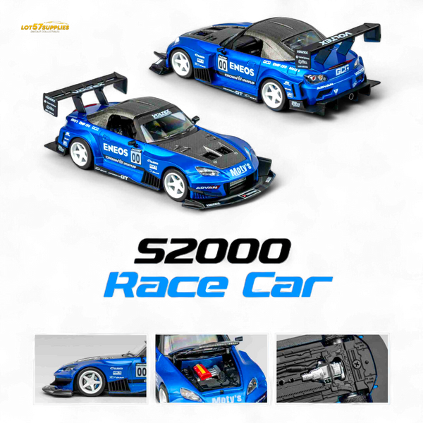 (Pre-Order) MicroTurbo Honda S2000 ENEOS #00 TOP FUEL - Candy Blue 1:64