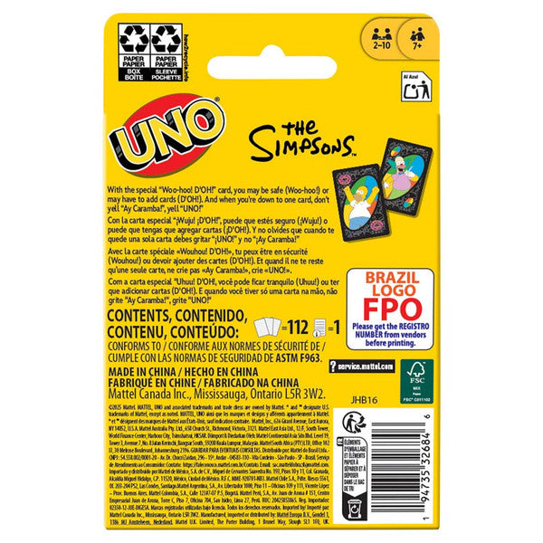 UNO: The Simpsons