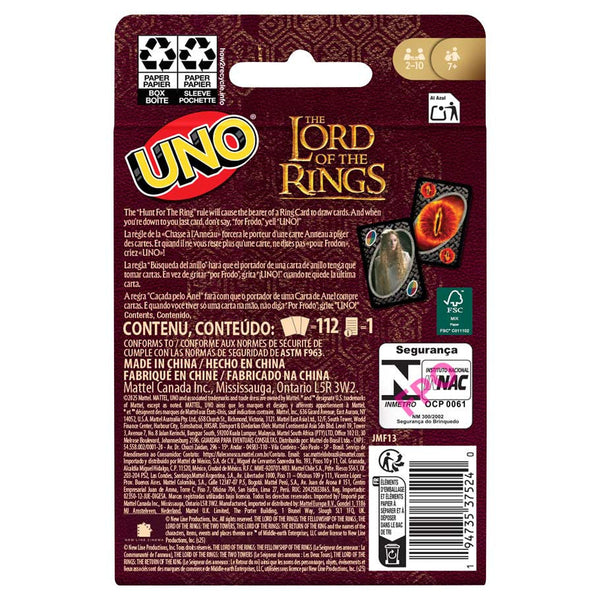 Little Shop of Magic UNO: Lord of the Rings — Board Game