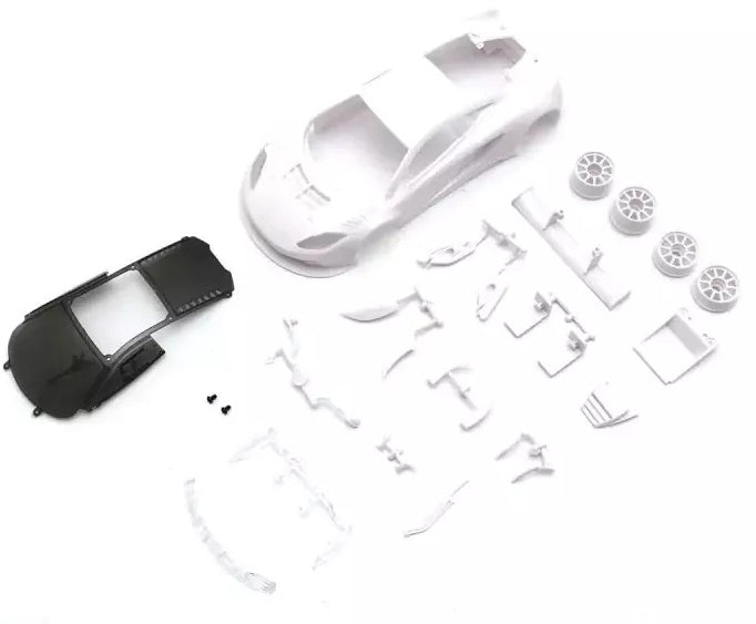 Kyosho MZN223B Mini-Z White Body Set McLaren 12C GT3 2013 w/Rim For RWD RC Car
