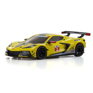 Kyosho MZP244Y Mini-Z AutoScale MR03W-MM CHEVROLET CORVETTE C8.R - Yellow