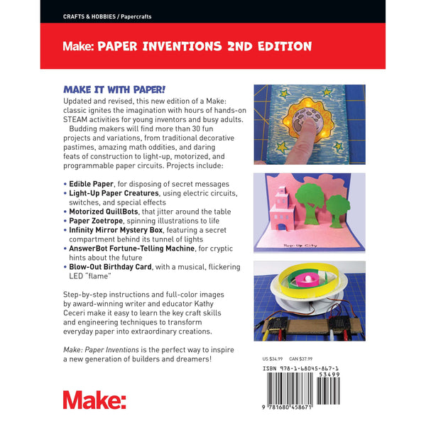 Maker Shed Make: Paper Inventions, 2nd Edition — Book