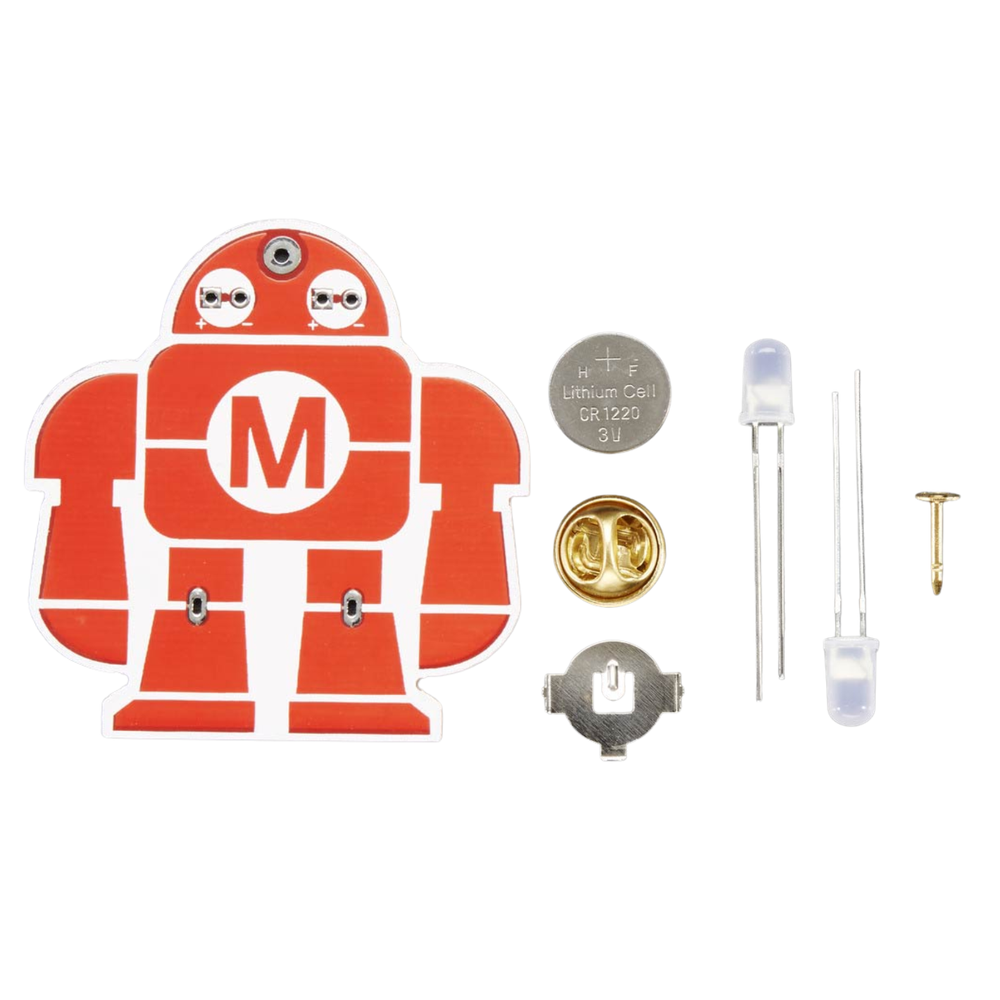 Maker Shed Makey Robot - Learn to Solder Skill Badge - Single — Kit