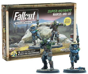 Little Shop of Magic Fallout: Wasteland Warfare - Super Mutants - Marcus and Lily — Miniatures
