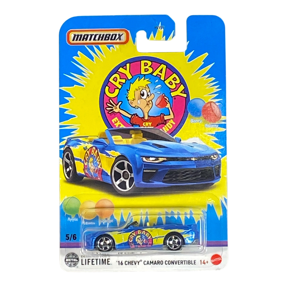 Matchbox '16 Chevy Camaro Convertible "Cry Baby" - Matchbox Candy Series 5/6 - Echo Six Hobbies