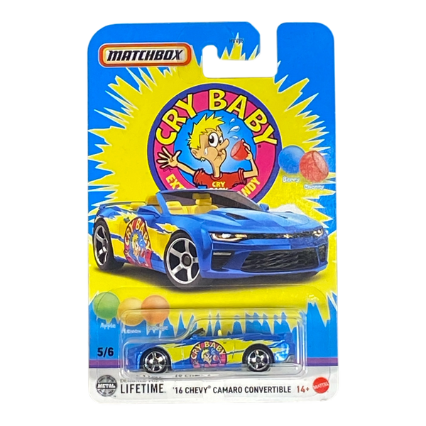 Matchbox '16 Chevy Camaro Convertible "Cry Baby" - Matchbox Candy Series 5/6 - Echo Six Hobbies