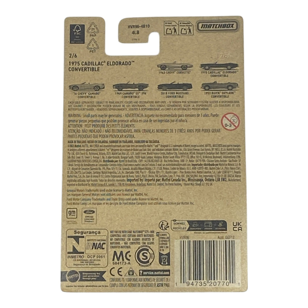 Matchbox 1975 Cadillac Eldorado Convertible - Matchbox Series 2/6