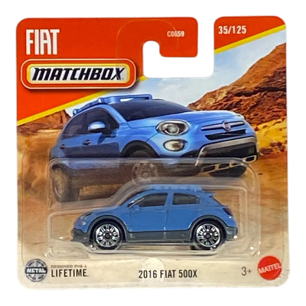 Matchbox 2016 Fiat 500X - 2025 Matchbox Series 35/125 (Short Card) - Echo Six Hobbies