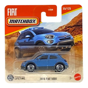 Matchbox 2016 Fiat 500X - 2025 Matchbox Series 35/125 (Short Card) - Echo Six Hobbies