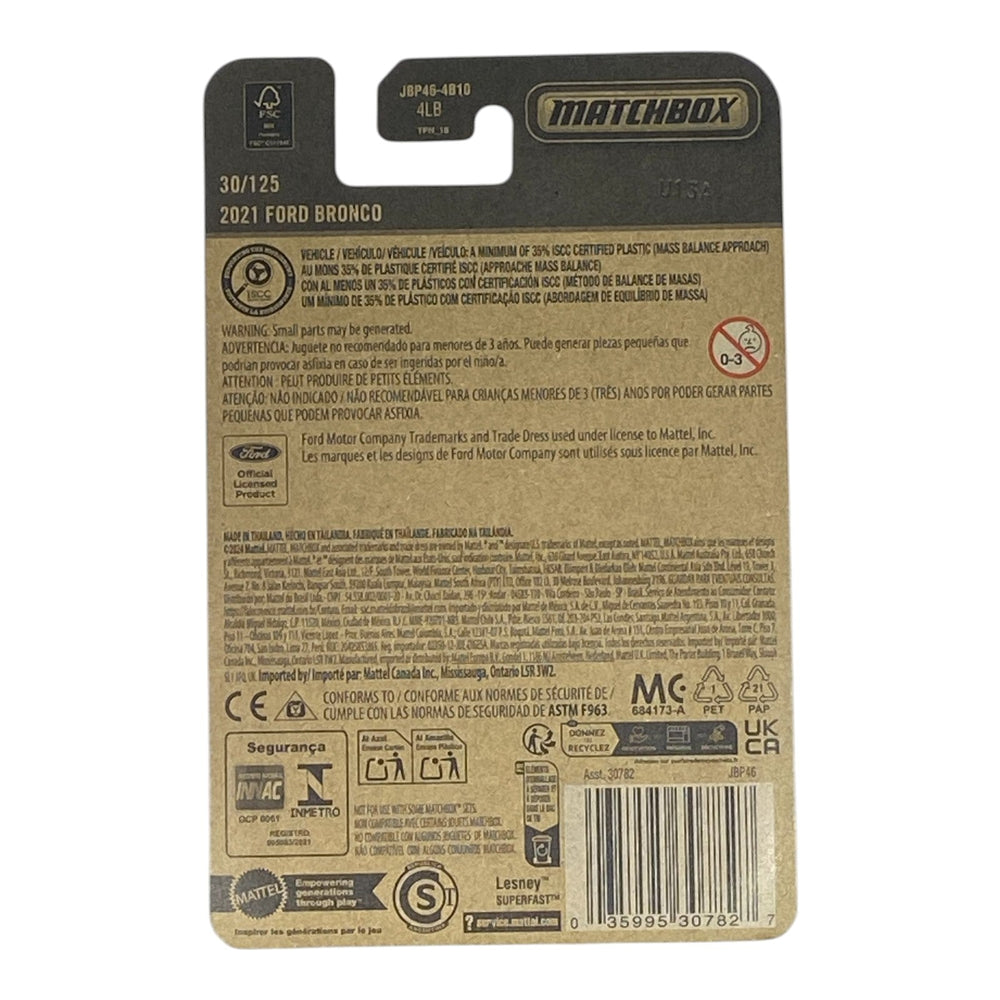 Matchbox 2021 Ford Bronco - 2025 Matchbox Series 30/125