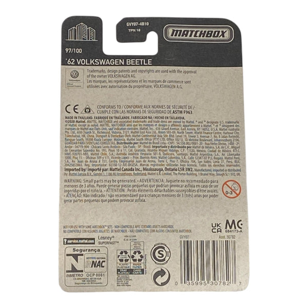 Matchbox '62 Volkswagen Beetle - Matchbox Series 97/100