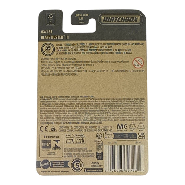 Matchbox Blaze Blaster II - 2025 Matchbox Series 03/125