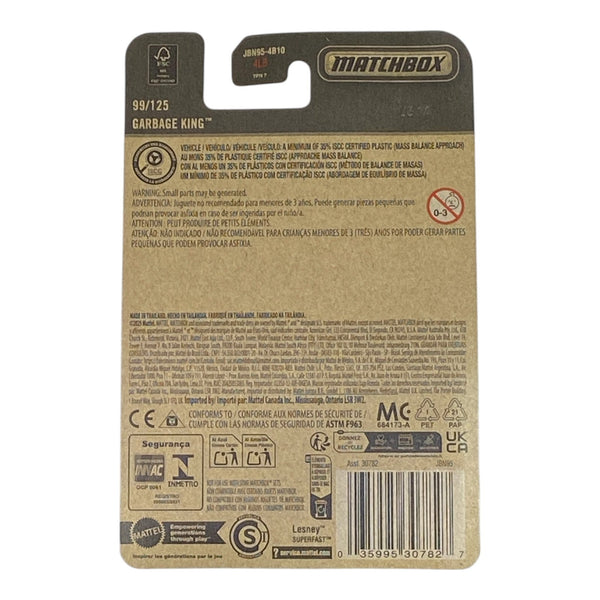 Matchbox Garbage King - 2025 Matchbox Series 99/125