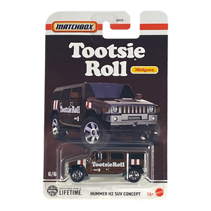 Matchbox Hummer H2 SUV Concept "Tootsie Roll Midgees" - Matchbox Candy Series 6/6 - Echo Six Hobbies