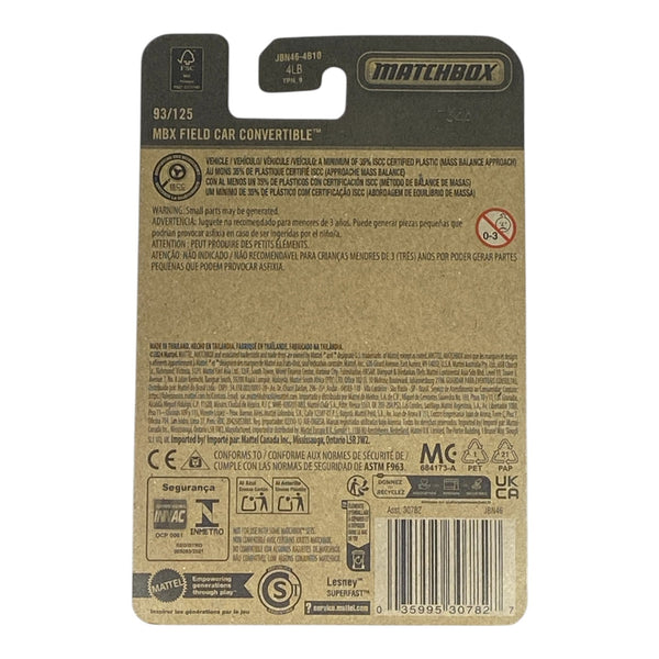 Matchbox MBX Field Car Convertible - 2025 Matchbox Series 93/125