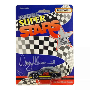 Collectors World Toys Matchbox Ford Thunderbird - Davey Allison #28 - Vintage 80's Racing Super Stars