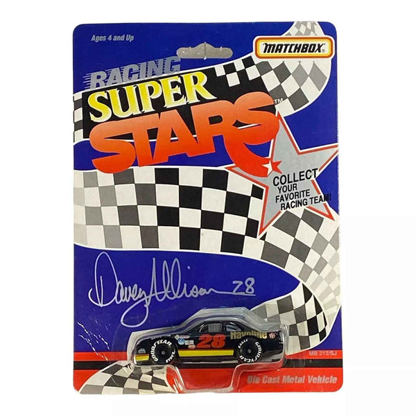 Collectors World Toys Matchbox Ford Thunderbird - Davey Allison #28 - Vintage 80's Racing Super Stars