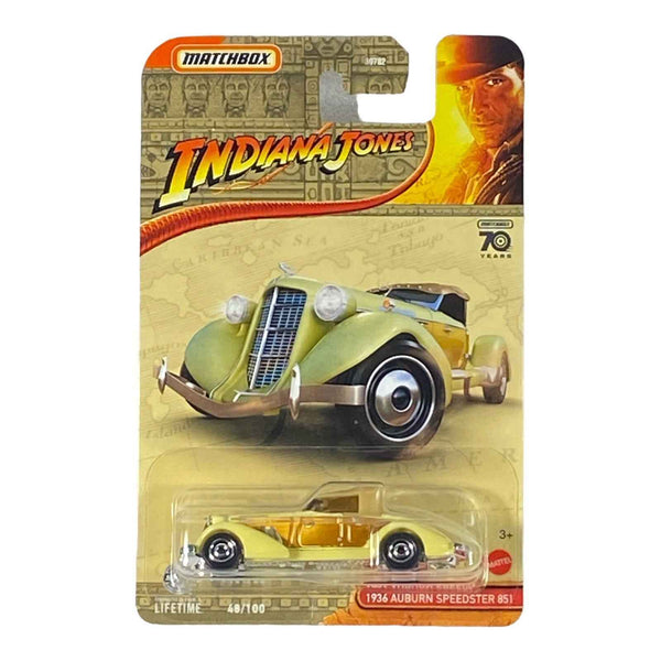Matchbox Indiana Jones 1936 Auburn Speedster 851 - 70 Years Series 48/100