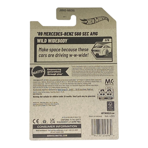 Hot Wheels '89 Mercedes-Benz 560 SEC AMG - Wild Widebody Series 2/5