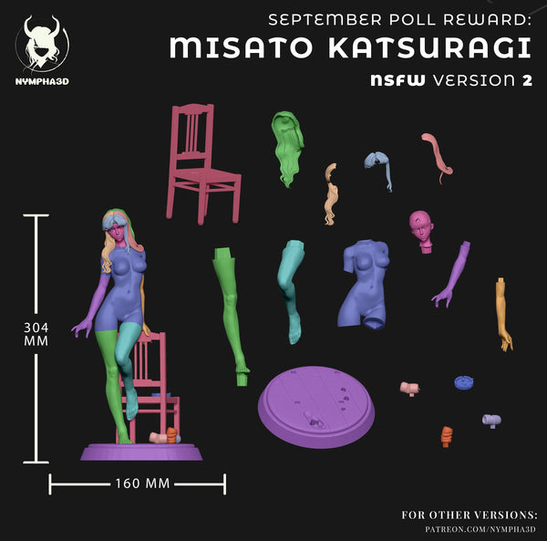 Misato Katsuragi - Evangelion (SFW/NSFW 18+ Only) - 1:6 Scale