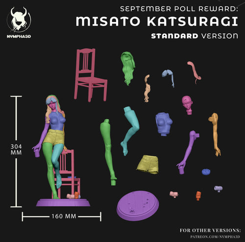 Misato Katsuragi - Evangelion (SFW/NSFW 18+ Only) - 1:6 Scale