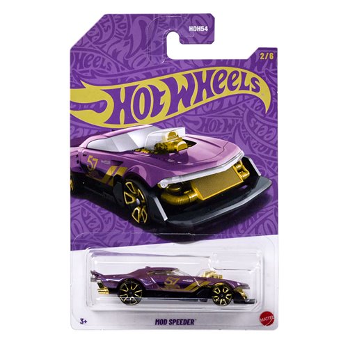 Hot Wheels Pearl and Chrome, Purple, 57th Anniversary Collection, 1:64 Scale Diecast Cars - Echo Six Hobbies