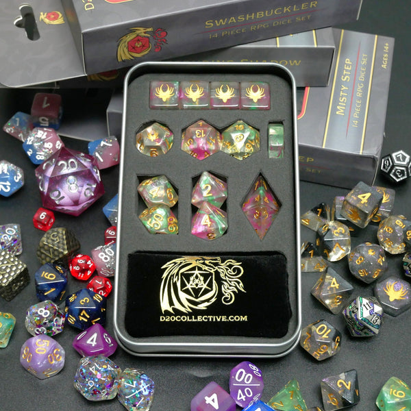 Mystery Hoard - 10 Dice Set Bundle + 1 RPG Accessory