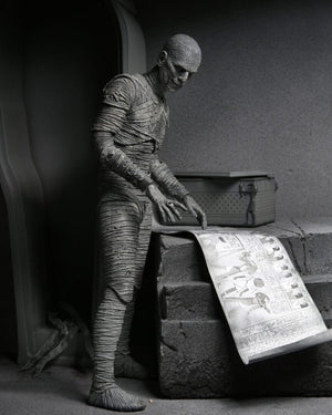 Little Shop of Magic NECA Universal Monsters: Ultimate Mummy (Black & White) — Toys and Collectible